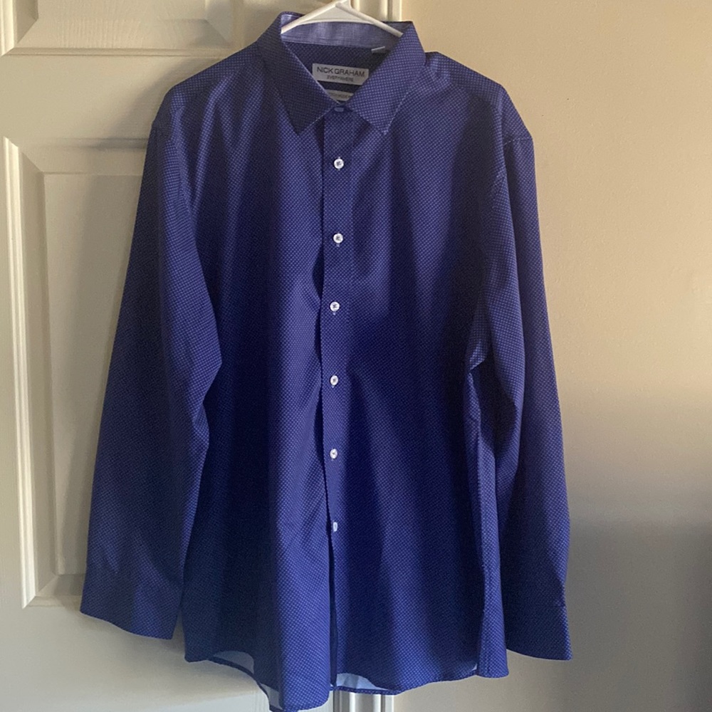 Nick Graham - Stretch Modern Fit Dress Shirt - XL 17-17.5 & 34-35